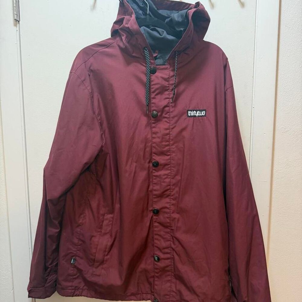 Men's Burgundy and Red Jacket